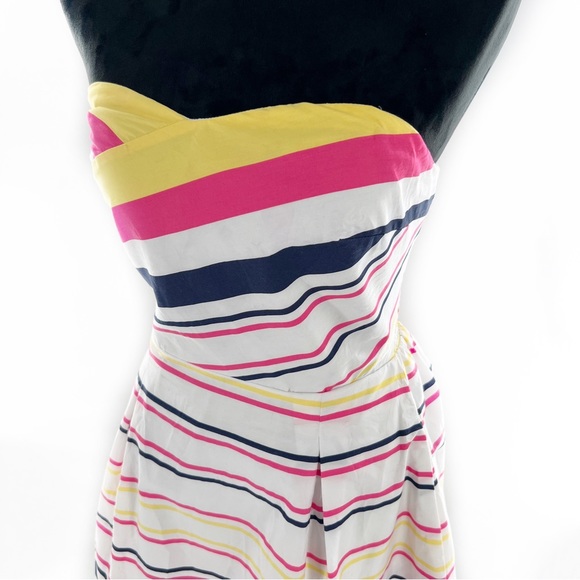 Lilly Pulitzer Felicity Dress Resort White Lady Like Stripe Size 10 - Picture 15 of 16